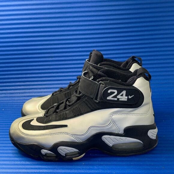 Size 7.5- Men’s Nike Air Griffey Max 1 Metallic Silver Black RARE 354912-003 - Picture 2 of 8